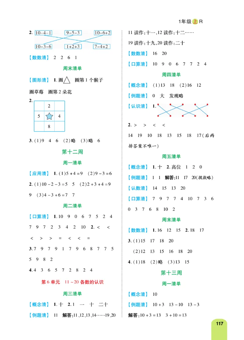 《计算日日清》数学1年级上册（RJ）_一年级上下册资料_小学一年级学习资料-25年更新版_1-03、小学一年级数学上册_人教版_10、电子书籍