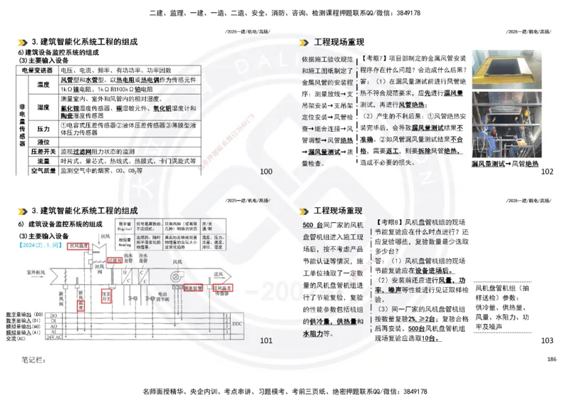 2025一建机电板块讲义打印版_2026年一级建造师_2026年一建机电_2025年一建机电SVIP_04-冲刺串讲✿考点强化✿小灶集训_31-机电《案例专项班》高扬DL_讲义