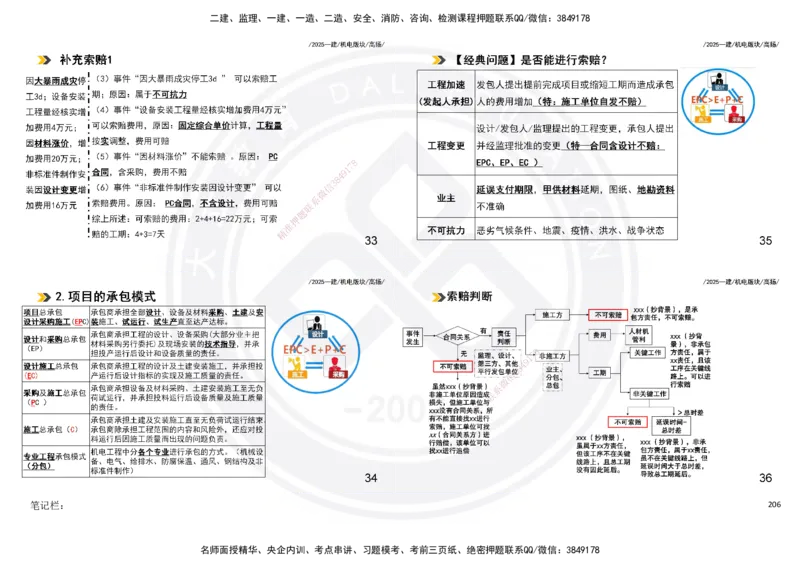 2025一建机电板块讲义打印版_2026年一级建造师_2026年一建机电_2025年一建机电SVIP_04-冲刺串讲✿考点强化✿小灶集训_31-机电《案例专项班》高扬DL_讲义