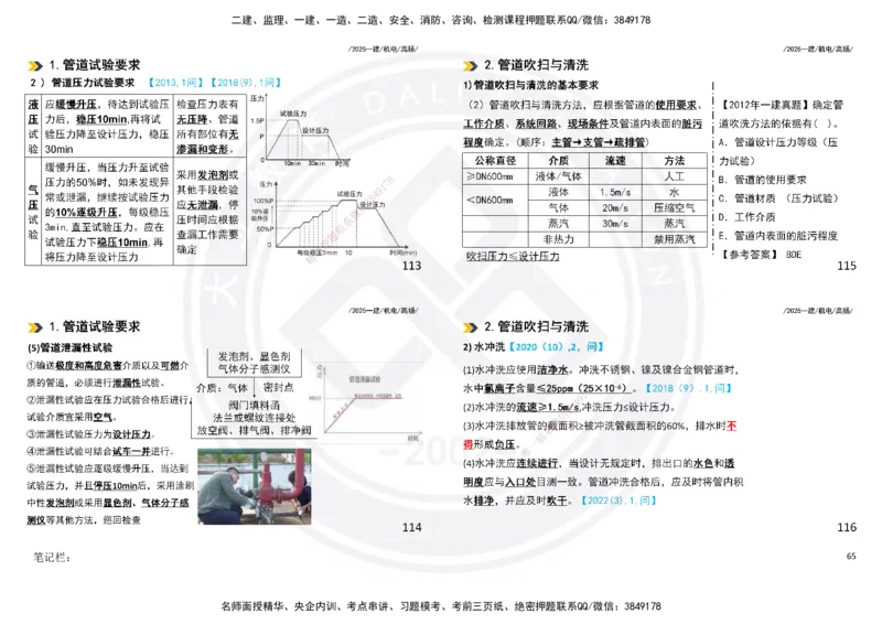 2025一建机电板块讲义打印版_2026年一级建造师_2026年一建机电_2025年一建机电SVIP_04-冲刺串讲✿考点强化✿小灶集训_31-机电《案例专项班》高扬DL_讲义