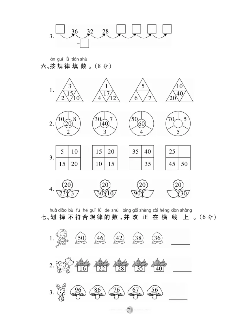 《研优大考卷》数学1年级下册（RJ）_一年级上下册资料_小学一年级学习资料-25年更新版_1-04、小学一年级数学下册_1-4-2、练习题、作业、试题、试卷_人教版_电子册