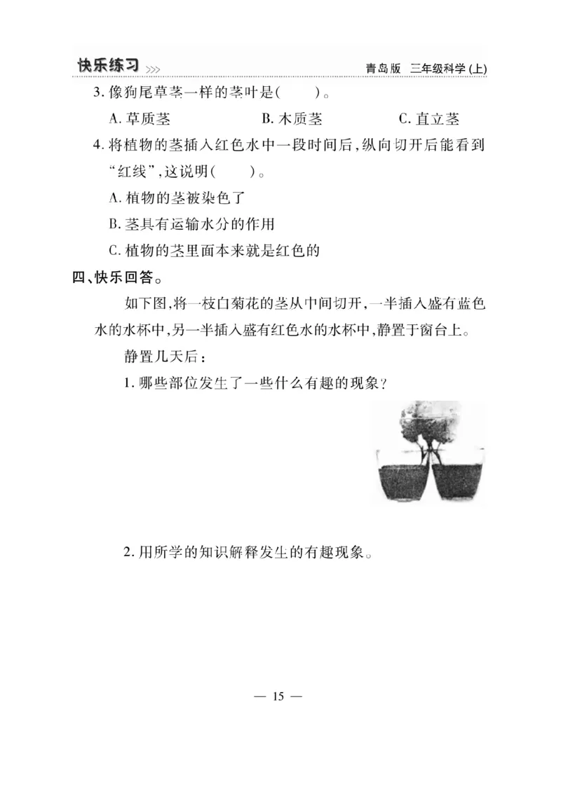 三（上）科学-青岛版快乐练习_三年级上下册资料_小学三年级学习资料-25年更新版_3-09、小学三年级科学上册_青岛版