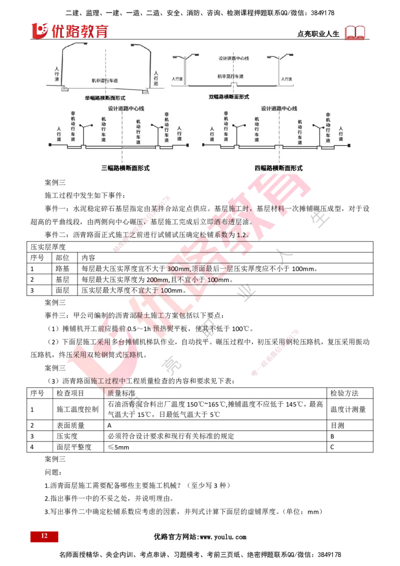 25年一建《市政实务》案例突破讲义打印版_2026年一级建造师_2026年一建机电_2025年一建机电SVIP_04-冲刺串讲✿考点强化✿小灶集训_09-机电《案例突破班》时老师YL_讲义