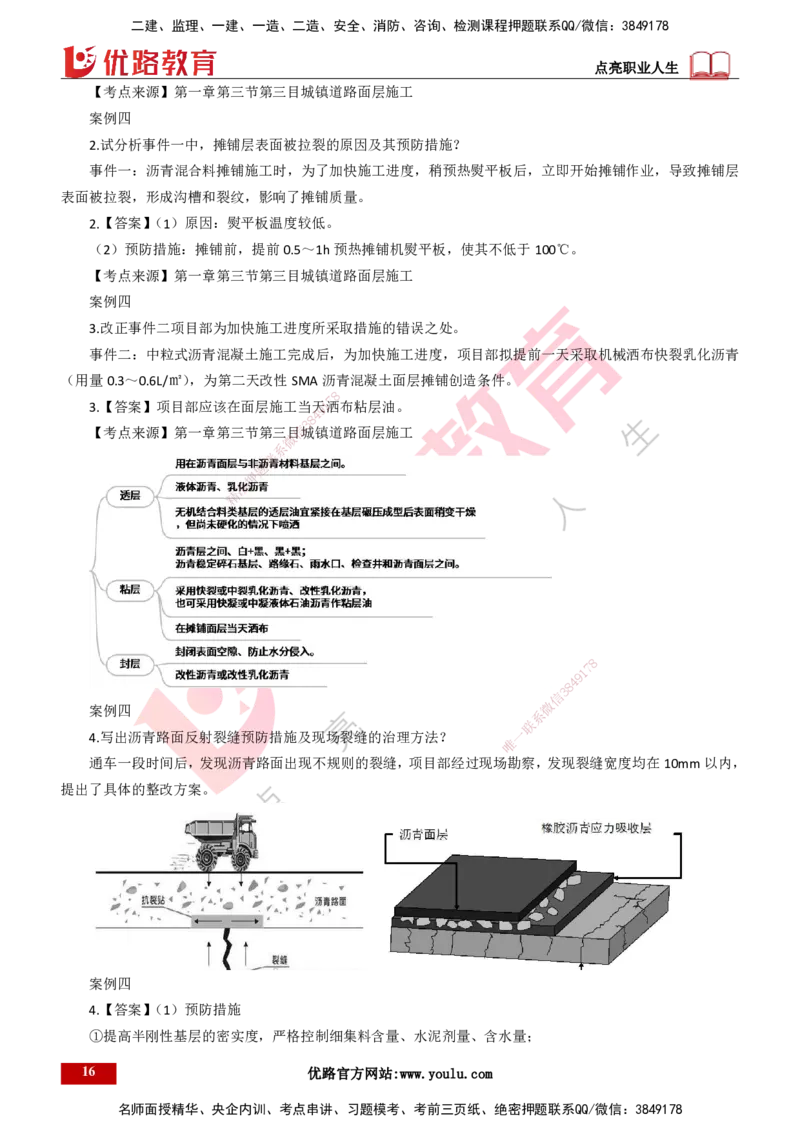25年一建《市政实务》案例突破讲义打印版_2026年一级建造师_2026年一建机电_2025年一建机电SVIP_04-冲刺串讲✿考点强化✿小灶集训_09-机电《案例突破班》时老师YL_讲义