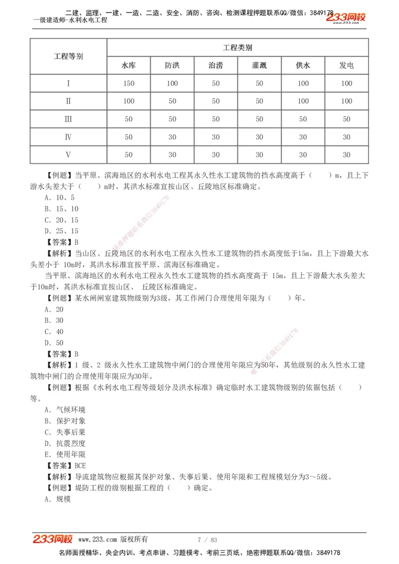 1-10_2026年一级建造师_2026年一建水利_2025年一建水利SVIP_03-习题精析✿实战特训✿模考通关_17-水利《习题解析班》刘二林233