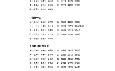 二年级上册语文生字组词表_二年级上下册资料_小学二年级学习资料-25年更新版_2-01、小学二年级语文上册_2-1-5、字贴、书写、晨读