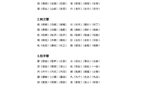二年级上册语文生字组词表_二年级上下册资料_小学二年级学习资料-25年更新版_2-01、小学二年级语文上册_2-1-5、字贴、书写、晨读