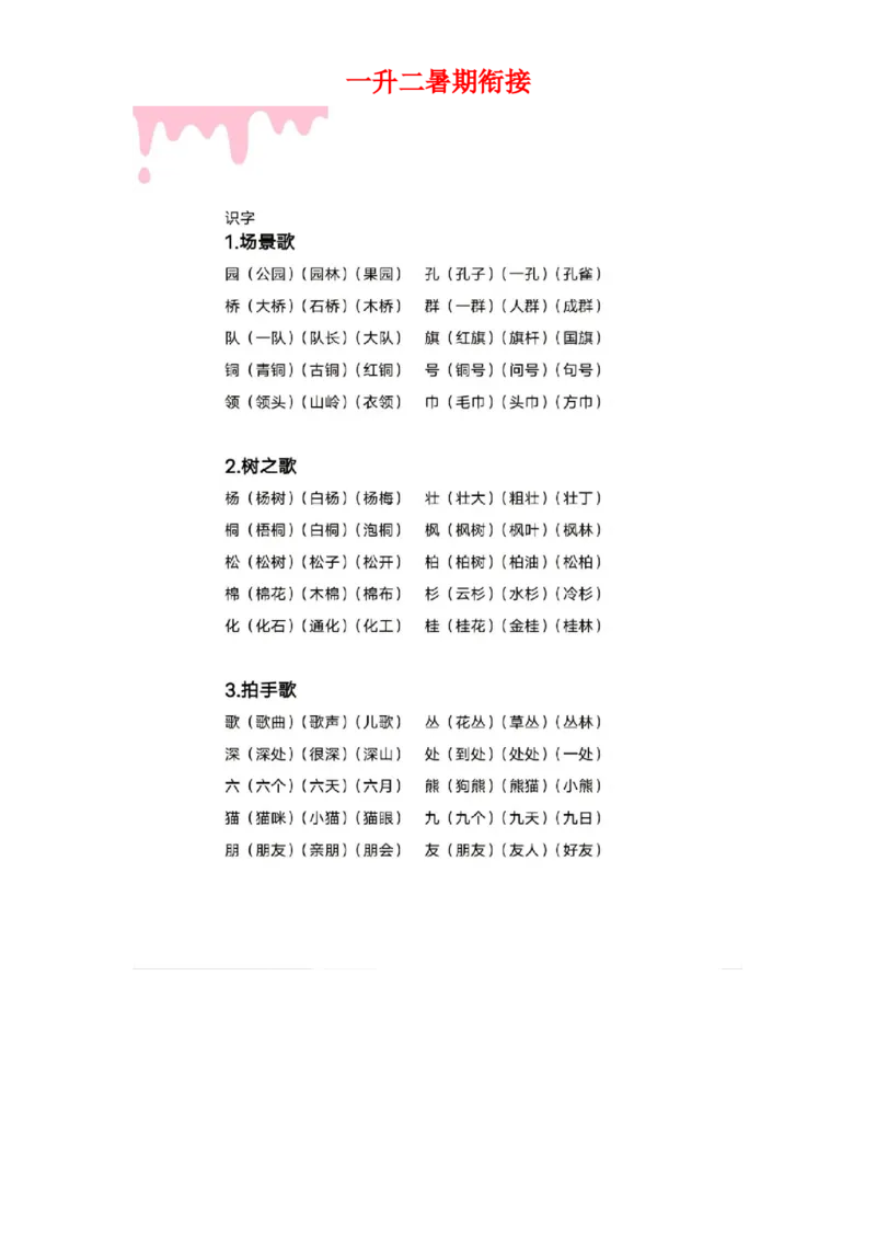 二年级上册语文生字组词表_二年级上下册资料_小学二年级学习资料-25年更新版_2-01、小学二年级语文上册_2-1-5、字贴、书写、晨读