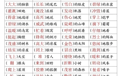 二年级上册语文期末九大专项复习_二年级上下册资料_二年级上册小红书同款资料
