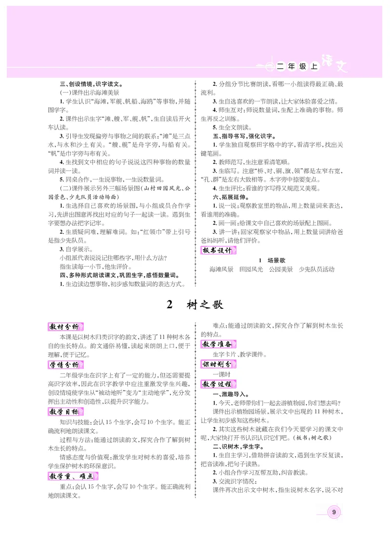 二年级语文人教_二年级上下册资料_小学二年级学习资料-25年更新版_2-01、小学二年级语文上册_2-1-3、课件、讲义、教案_《名师测控》新教案2年级语文RJ上册_新教案2年级语文RJ上册