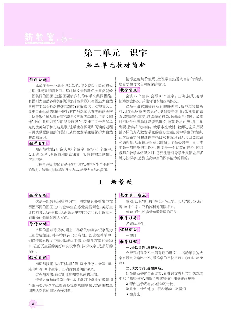 二年级语文人教_二年级上下册资料_小学二年级学习资料-25年更新版_2-01、小学二年级语文上册_2-1-3、课件、讲义、教案_《名师测控》新教案2年级语文RJ上册_新教案2年级语文RJ上册