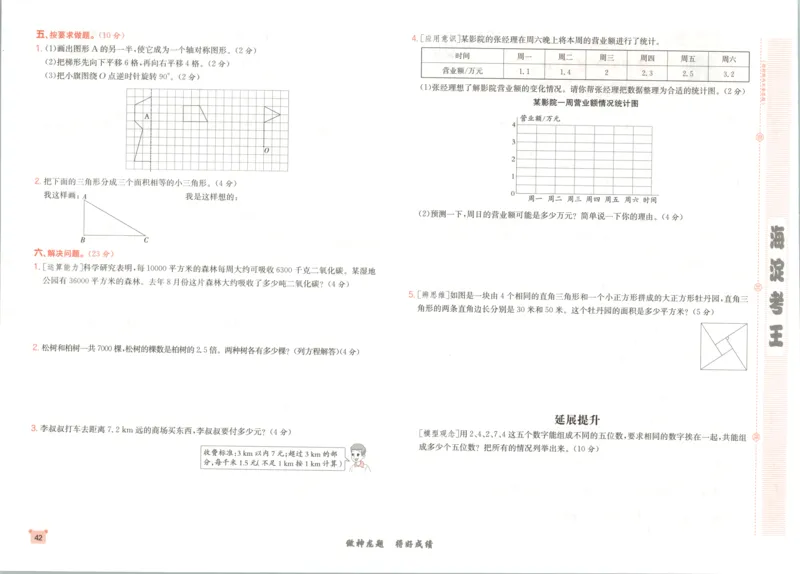 2025秋海淀考王数学5上QD潍坊_25秋小学语数英习题试卷_数学_青岛版（五四+六三）_数学《海淀考王》青岛25秋(1)
