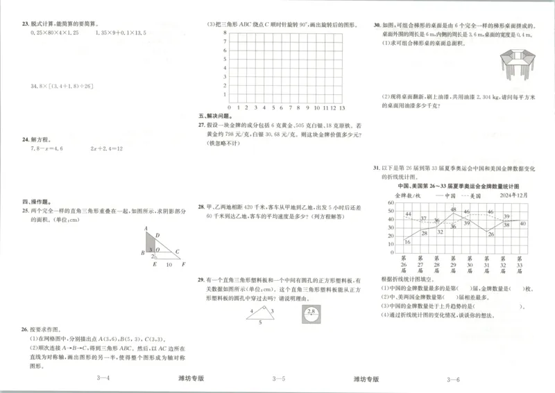 2025秋海淀考王数学5上QD潍坊_25秋小学语数英习题试卷_数学_青岛版（五四+六三）_数学《海淀考王》青岛25秋(1)