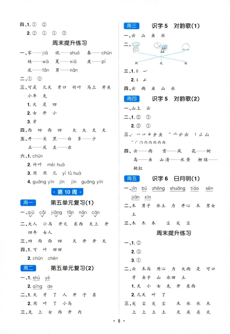 25秋《默写小达人》1年级上册语文答案_25秋小学语数英习题试卷_语文_语文《阳光同学默写小达人》25秋_25秋《阳光同学默写小达人》语文1上