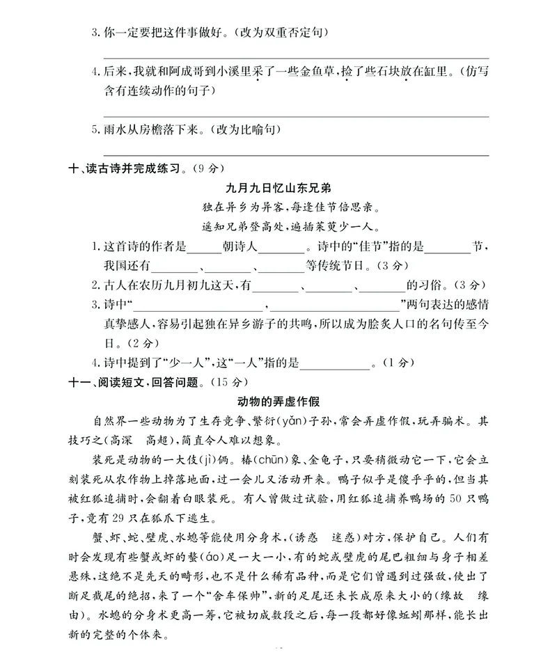 《期末大冲刺》语文3年级下册（RJ）_三年级上下册资料_小学三年级学习资料-25年更新版_3-02、小学三年级语文下册_3-2-2、练习题、作业、试题、试卷_电子册类