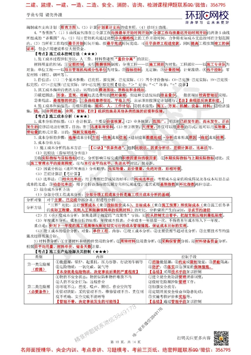 2025环球网校一级建造师《建设工程项目管理》必背10页纸_2026年一级建造师_2026年一建管理_2025年一建管理SVIP_05-考前密训✿央企特训✿机构普押_41-管理《考前10页纸+临考点睛卷》HQ