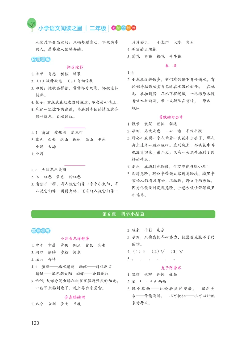《阅读之星》语文2年级上册（RJ）_二年级上下册资料_小学二年级学习资料-25年更新版_2-01、小学二年级语文上册_2-1-2、练习题、作业、试题、试卷_电子册类