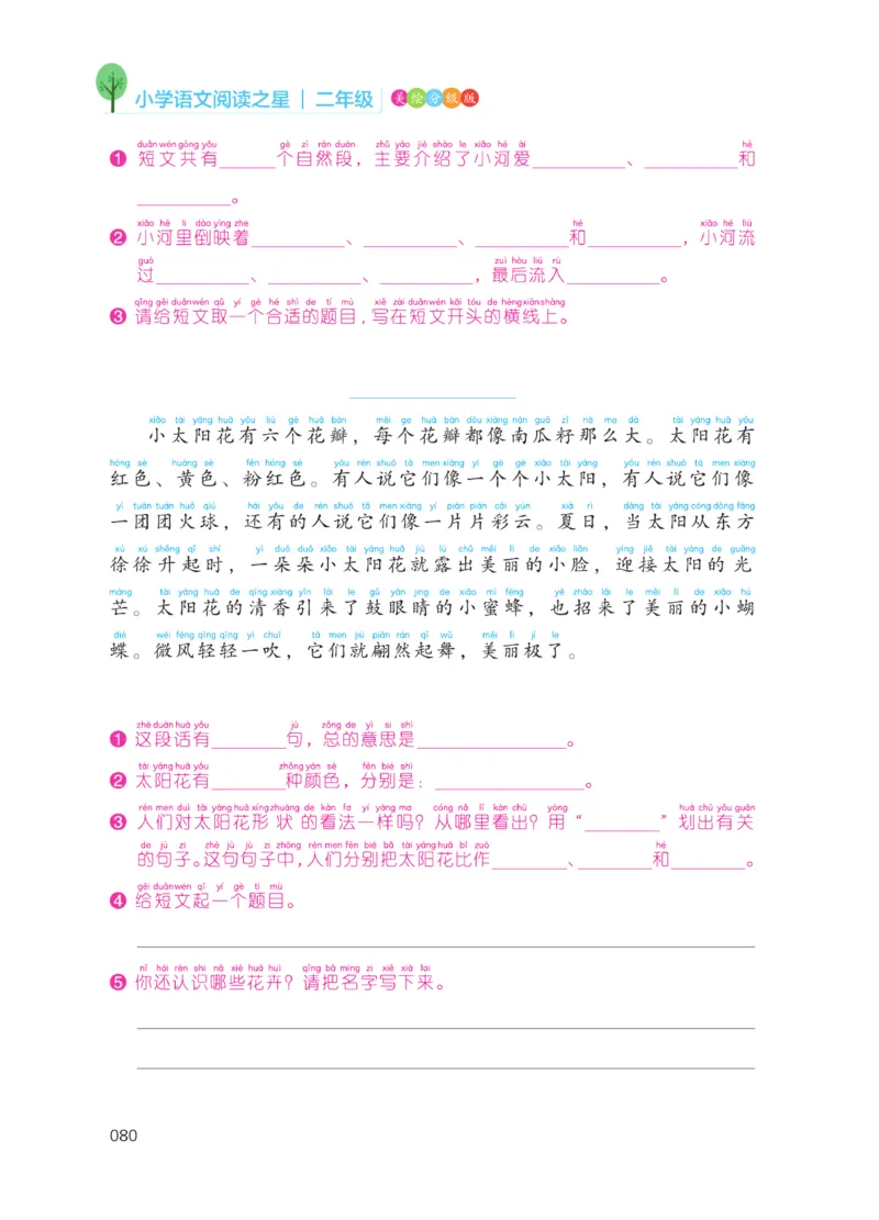 《阅读之星》语文2年级上册（RJ）_二年级上下册资料_小学二年级学习资料-25年更新版_2-01、小学二年级语文上册_2-1-2、练习题、作业、试题、试卷_电子册类