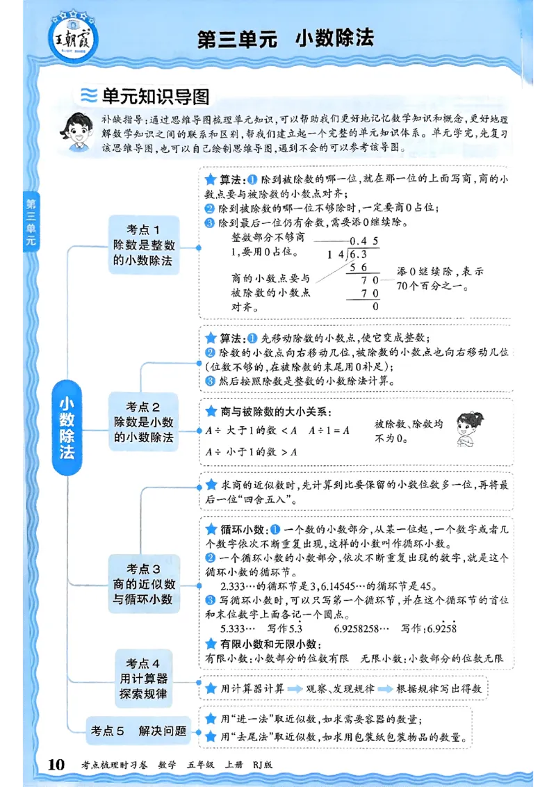 25秋五上数学人教版《王朝霞考点梳理时习卷》补缺手册_25秋小学语数英习题试卷_数学_人教版_25秋1-6年级上册数学《王朝霞考点梳理时习卷》