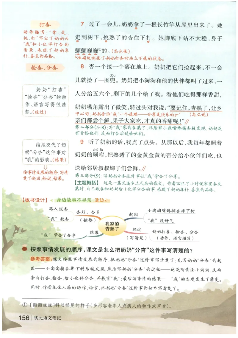 《状元笔记》_25秋小学语数英习题试卷_语文_25秋《状元笔记》语文12456_4年级语文《状元笔记》25秋