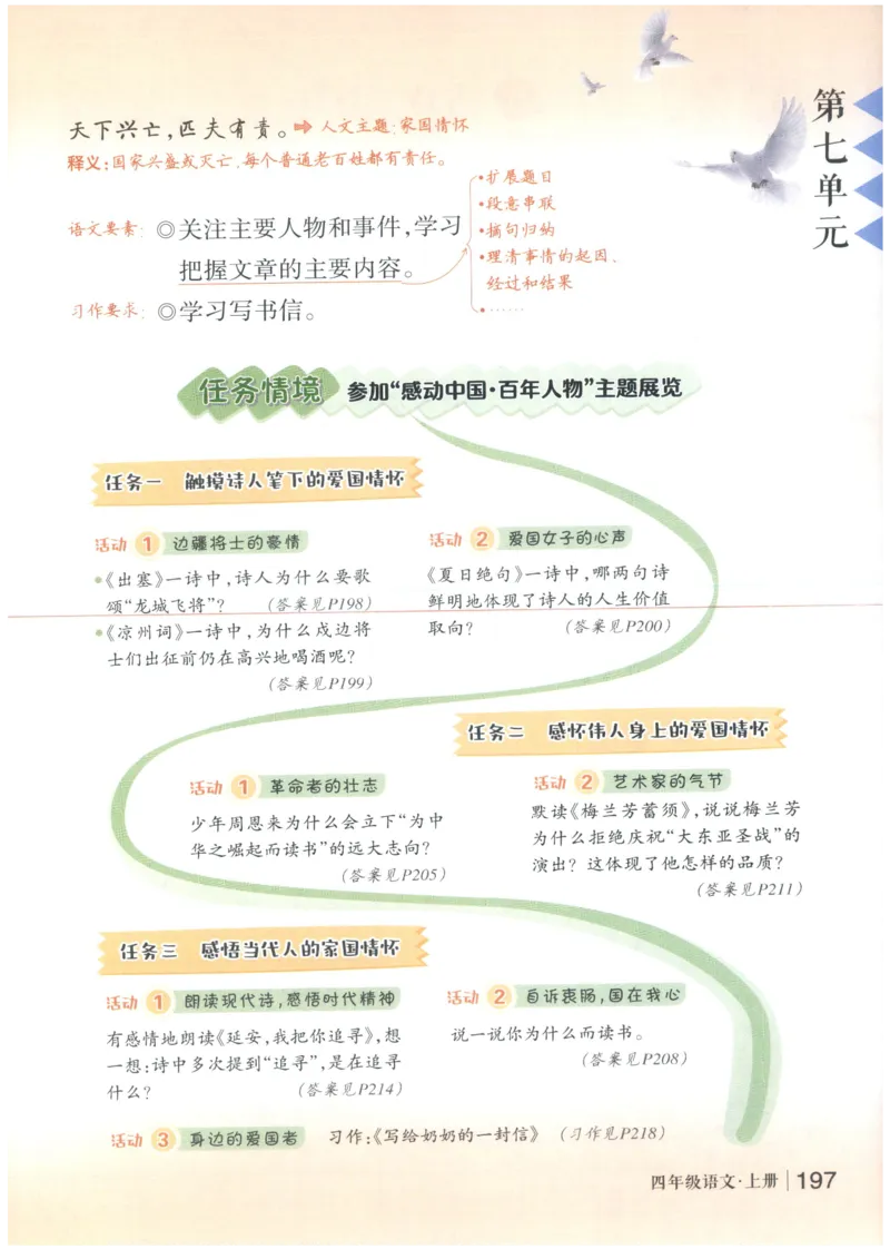 《状元笔记》_25秋小学语数英习题试卷_语文_25秋《状元笔记》语文12456_4年级语文《状元笔记》25秋