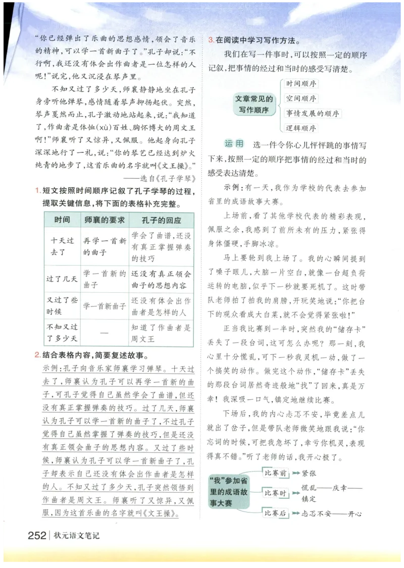 《状元笔记》_25秋小学语数英习题试卷_语文_25秋《状元笔记》语文12456_4年级语文《状元笔记》25秋