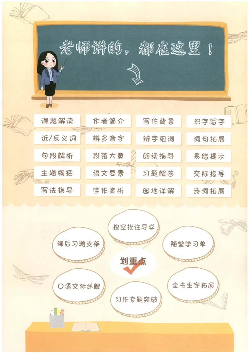 《状元笔记》_25秋小学语数英习题试卷_语文_25秋《状元笔记》语文12456_4年级语文《状元笔记》25秋