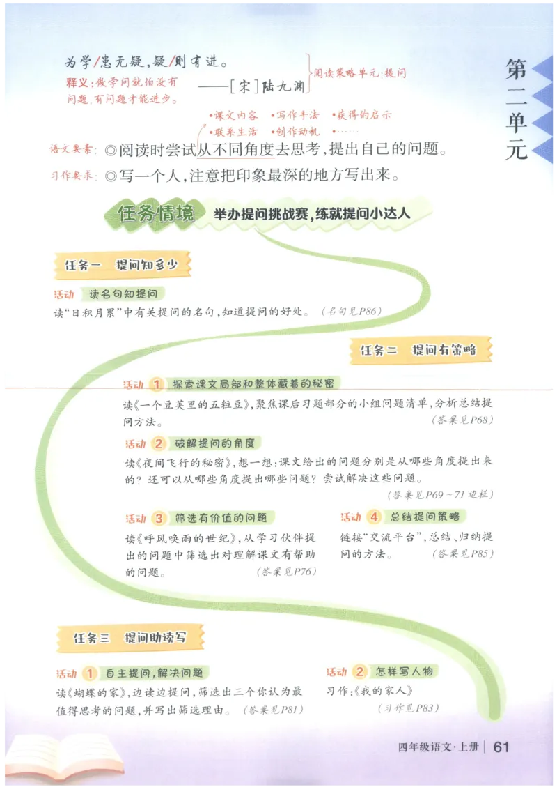 《状元笔记》_25秋小学语数英习题试卷_语文_25秋《状元笔记》语文12456_4年级语文《状元笔记》25秋