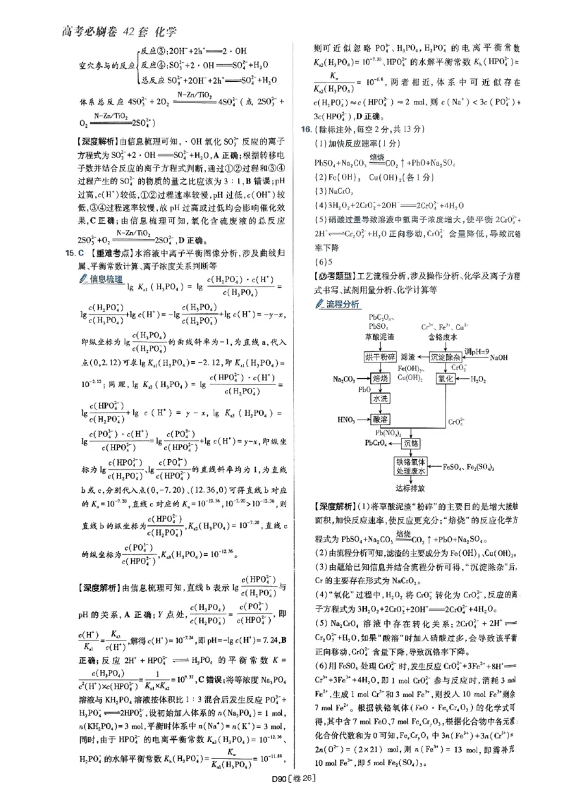 2025高考必刷卷化学新高考版答案解析册_2025高中教辅（后续还会更新新习题试卷）_《2025高考必刷卷》_化学