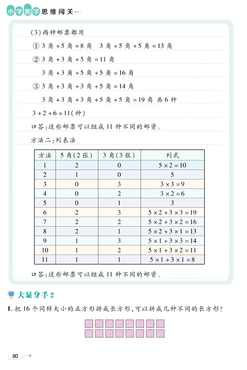 二年级枚举法《小学数学思维闯关》_训练数学思维闯关一二三四五六年级举一反三小学解决问题电子资料