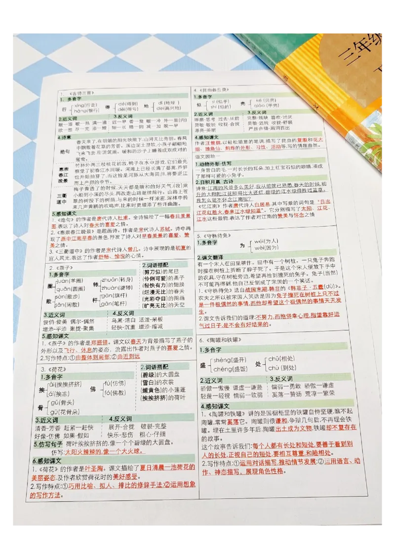 三年级语文课课贴_三年级上下册资料_三年级下册小红书同款资料_三下语文