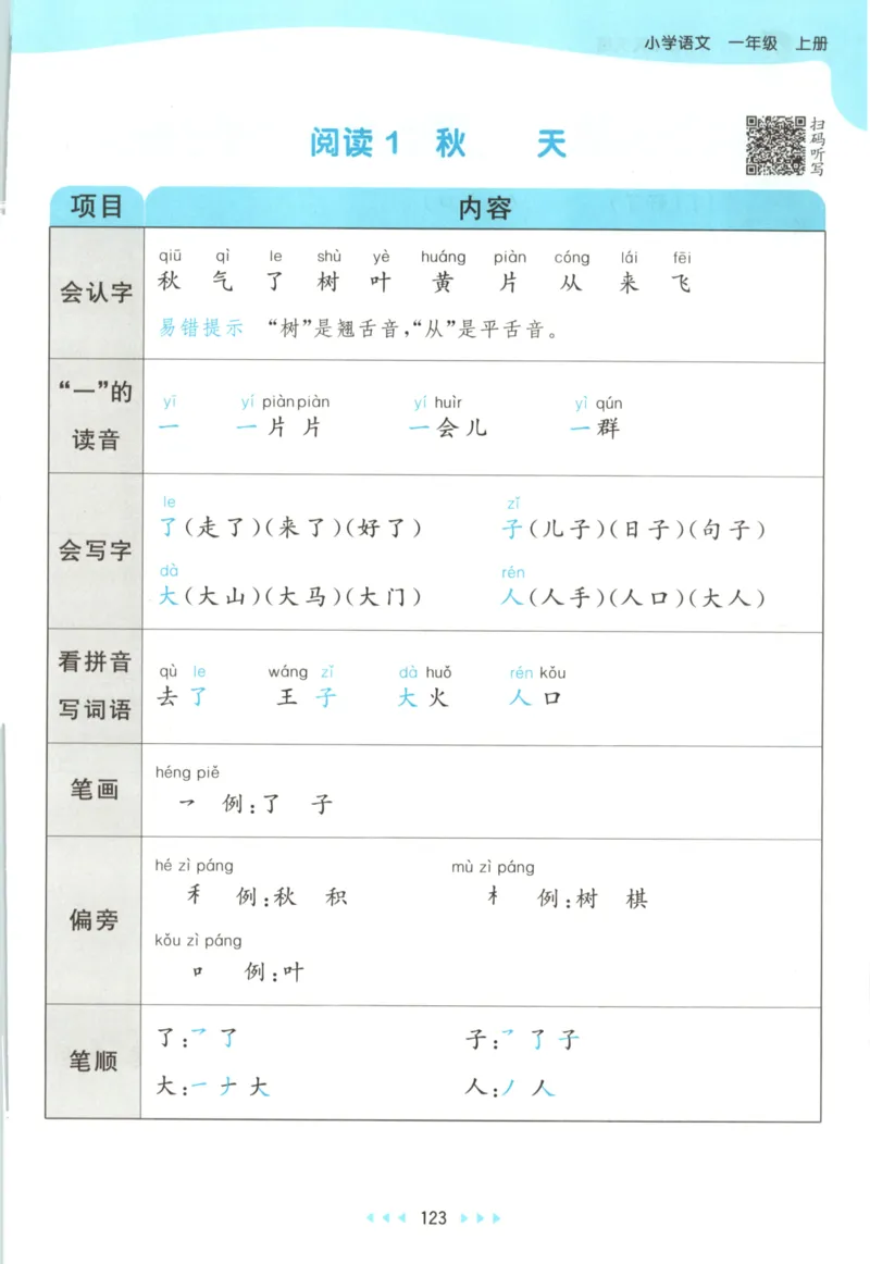 一年级语文上册人教版25秋《53天天练》课堂笔记_25秋小学语数英习题试卷_语文_1-6年级语文上册人教版25秋《53天天练》_一年级语文上册人教版25秋《53天天练》