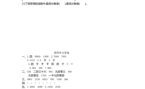 二年级下册数学单元测试-第四单元-苏教版_二年级上下册资料_小学二年级学习资料-25年更新版_2-04、小学二年级数学下册_2-4-2、练习题、作业、试题、试卷_苏教版_单元测试卷