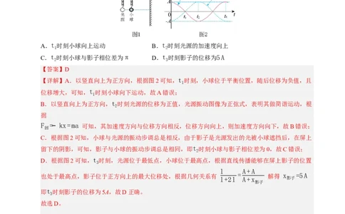 专题15机械振动和机械波（浙江专用）（解析版）_浙江物理高考真题分类汇编（2021-2025）_专题15机械振动和机械波（浙江专用）-五年（2021-2025）高考物理真题分类汇编