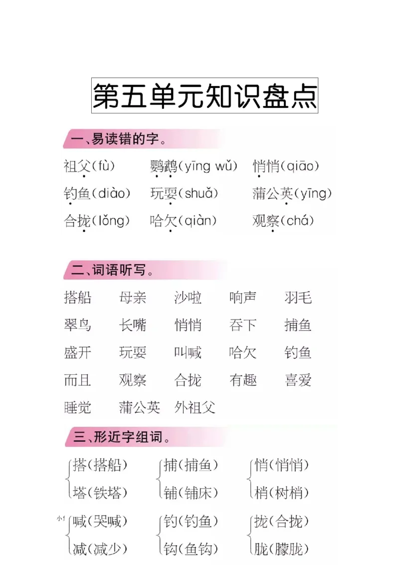 三（上）语文期中期末考点类汇总_三年级上下册资料_小学三年级学习资料-25年更新版_3-01、小学三年级语文上册_3-1-1、复习、知识点、归纳汇总_语文三（上）重点总汇