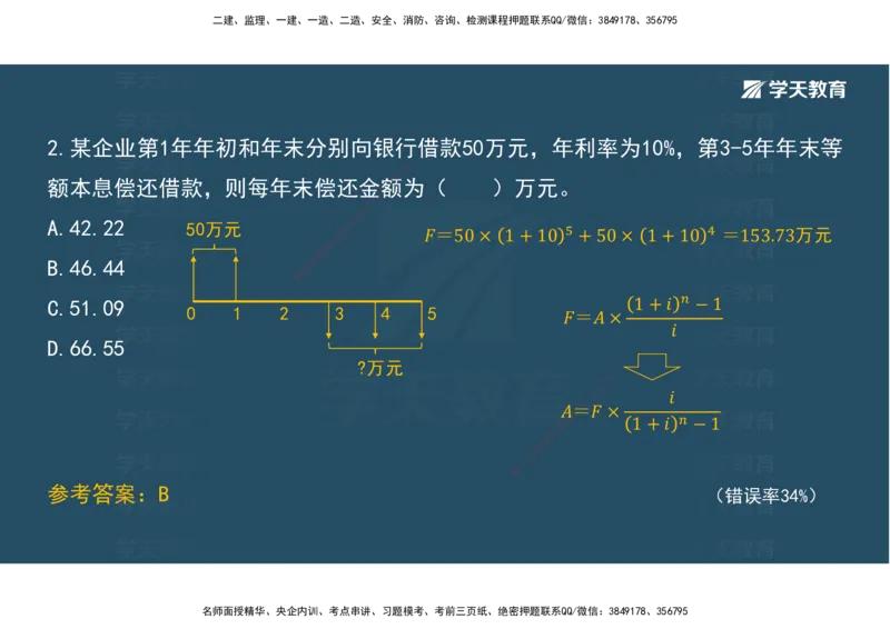 05.模考测评（二）讲义_2026年一级建造师_2026年一建经济_2025年一建经济SVIP_03-习题精析✿实战特训✿模考通关_36-经济《模考测评班》孙麒伟XT_--配套讲义--
