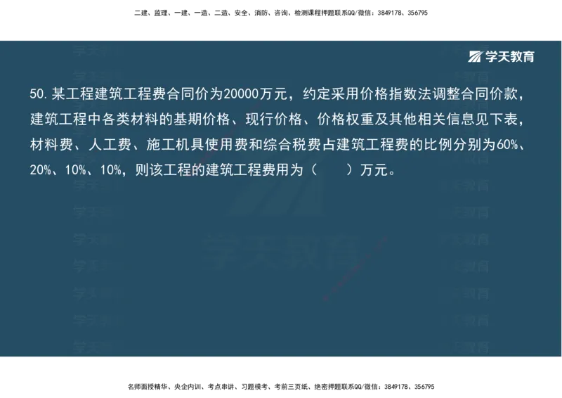 05.模考测评（二）讲义_2026年一级建造师_2026年一建经济_2025年一建经济SVIP_03-习题精析✿实战特训✿模考通关_36-经济《模考测评班》孙麒伟XT_--配套讲义--