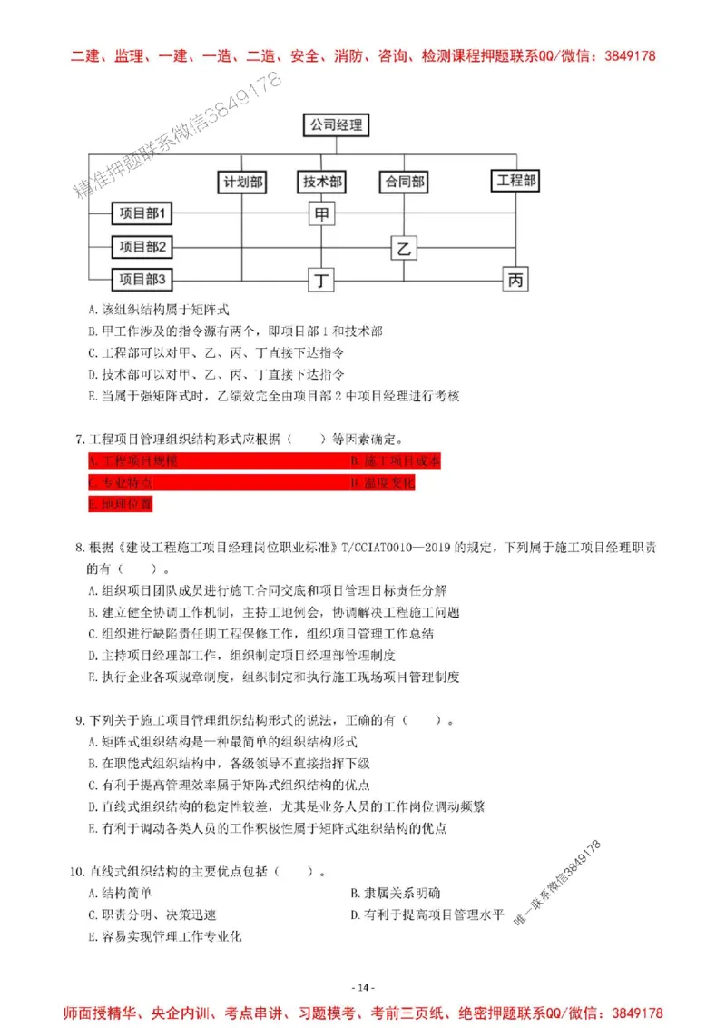 2025一建管理-章节千题-题干_2026年一级建造师_2026年一建管理_2025年一建管理SVIP_01-精华文档✿电子教材✿历年真题_18-管理《章节千题斩》SMR推荐