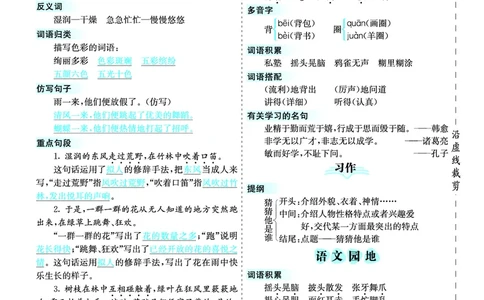 三（上）语文第一单元核心考点清单_三年级上下册资料_小学三年级学习资料-25年更新版_3-01、小学三年级语文上册_3-1-1、复习、知识点、归纳汇总_三（上）语文单元核心考点清单