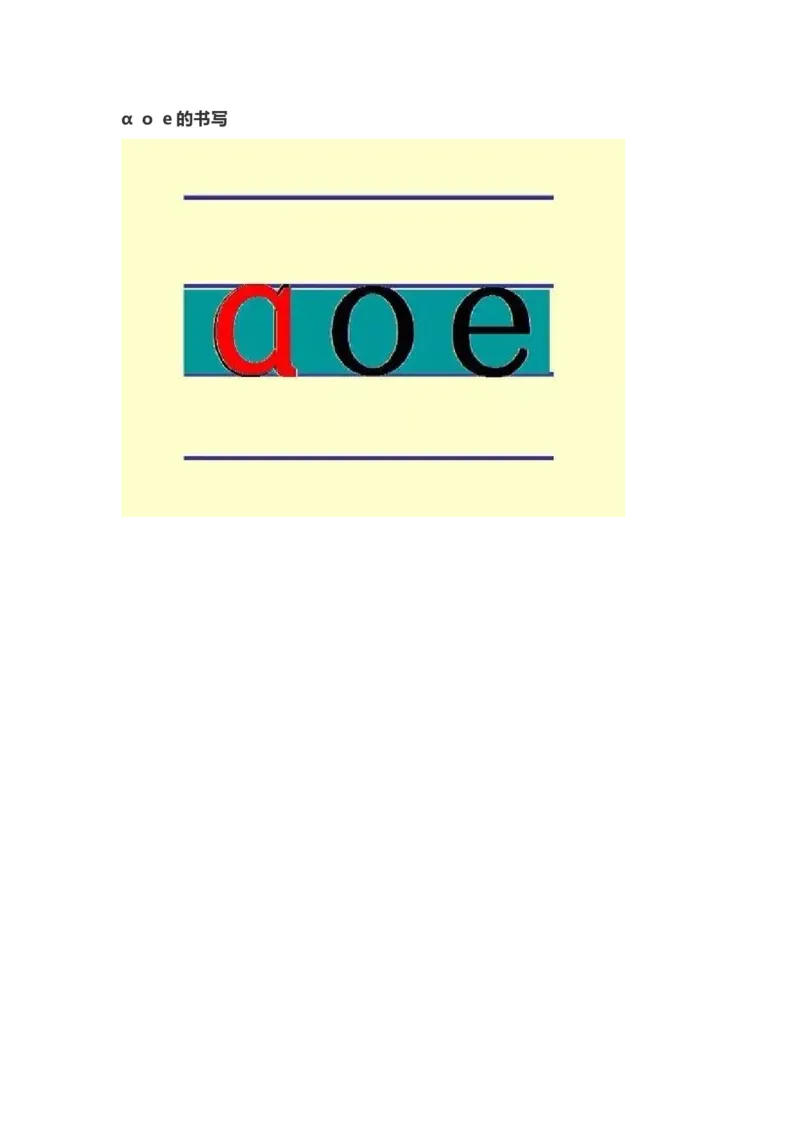 一（上）语文汉语拼音1《aoe》重点知识总结_一年级上下册资料_小学一年级学习资料-25年更新版_1-01、小学一年级语文上册_02、课时练习_语文一（上）每一课核心考点