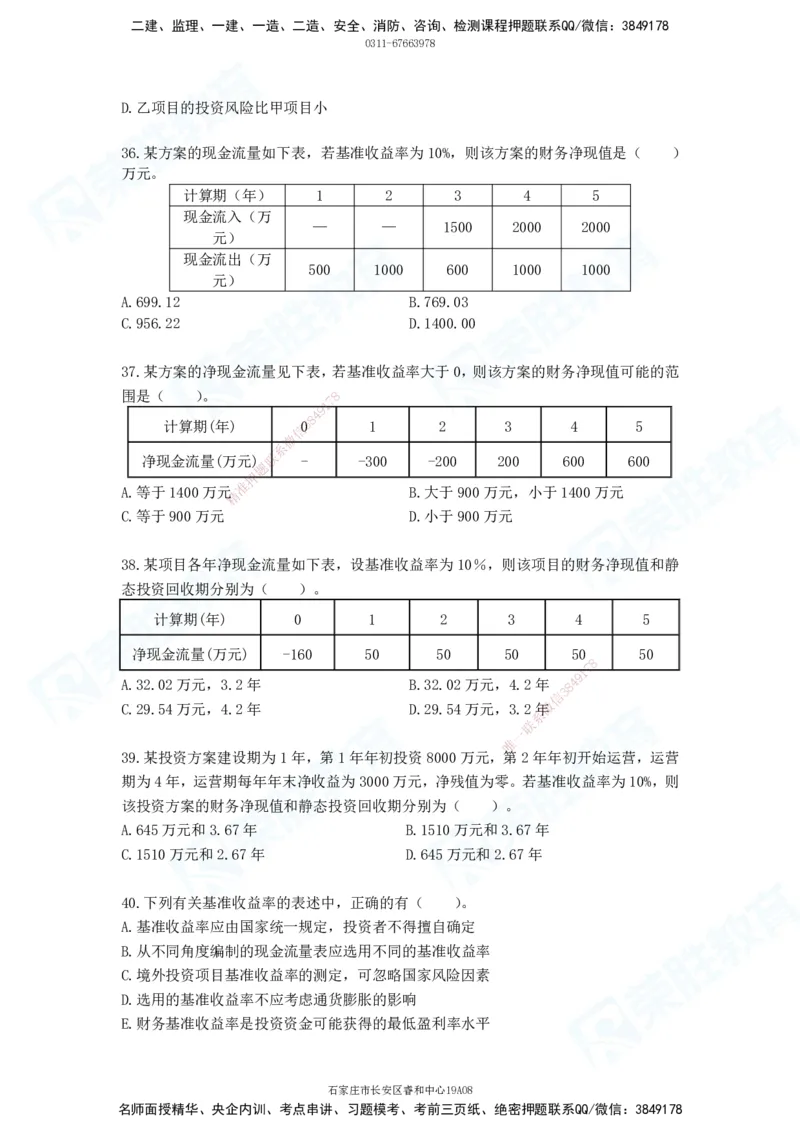2025一建工程经济破题电子版题目第01&mdash;91题_2026年一级建造师_2026年一建经济_2025年一建经济SVIP_03-习题精析✿实战特训✿模考通关_21-经济《破题提升班》李初夏RS_讲义