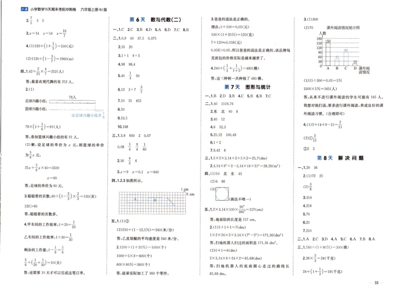 25秋《一本15天期末考前冲刺卷》人教数学6上_25秋小学语数英习题试卷_数学_人教版_25秋《一本15天期末考前冲刺卷》人教数学1-6