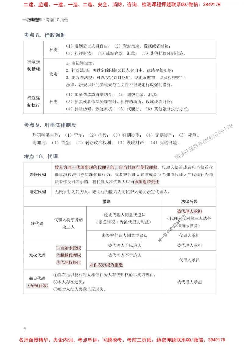 2025年一级建造师《工程法规》考前10页纸_1_2026年一建法规_2025年一建法规SVIP_05-考前密训✿央企特训✿机构普押_27-法规《考前必背10页纸》233