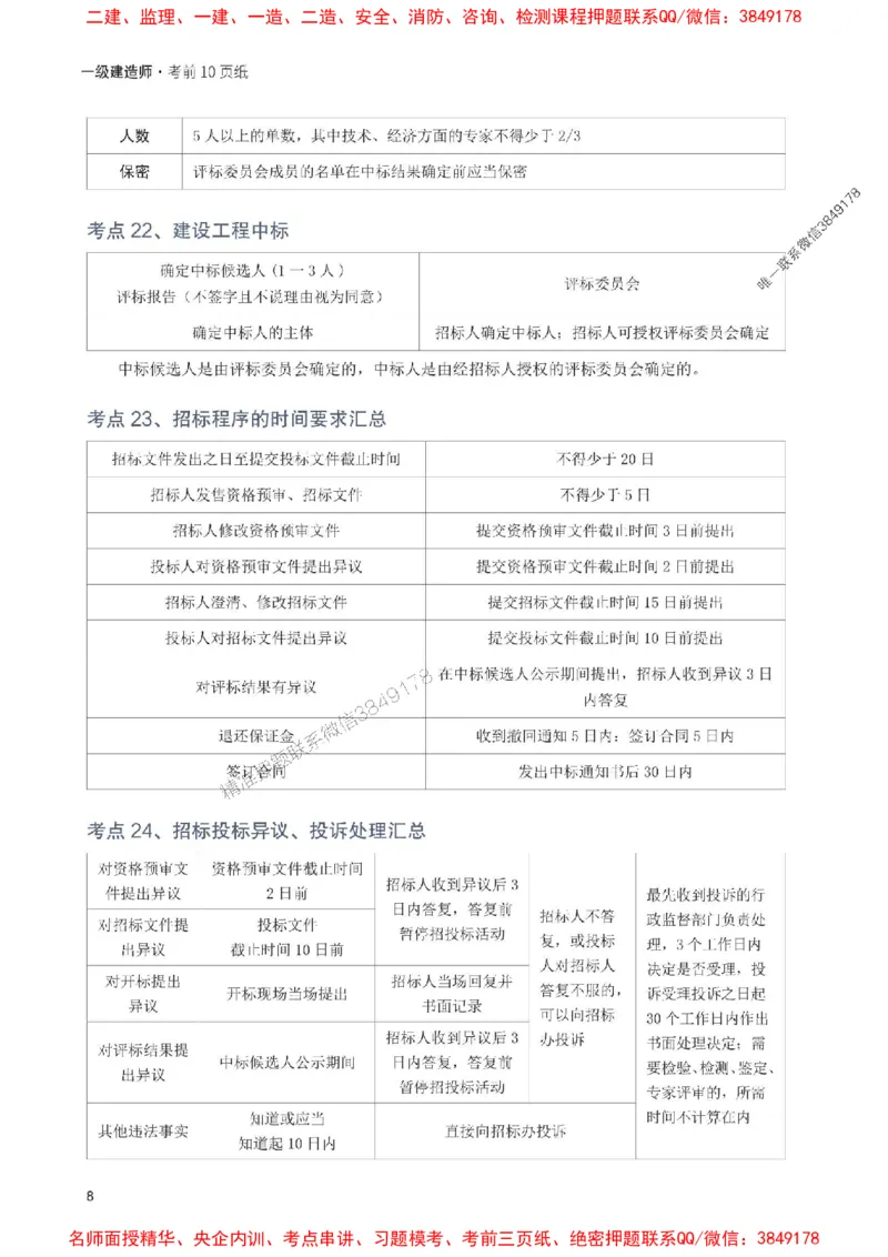 2025年一级建造师《工程法规》考前10页纸_1_2026年一建法规_2025年一建法规SVIP_05-考前密训✿央企特训✿机构普押_27-法规《考前必背10页纸》233