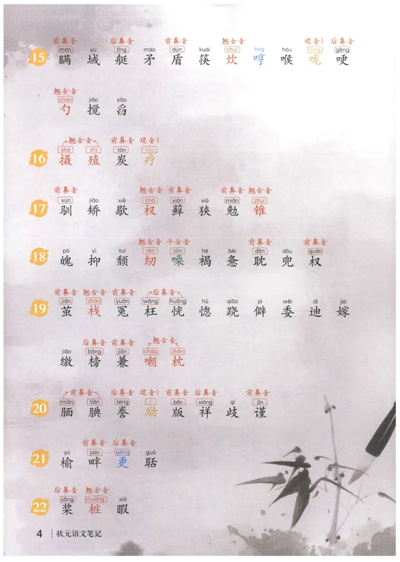 《状元笔记》_25秋小学语数英习题试卷_语文_25秋《状元笔记》语文12456_5年级语文《状元笔记》25秋