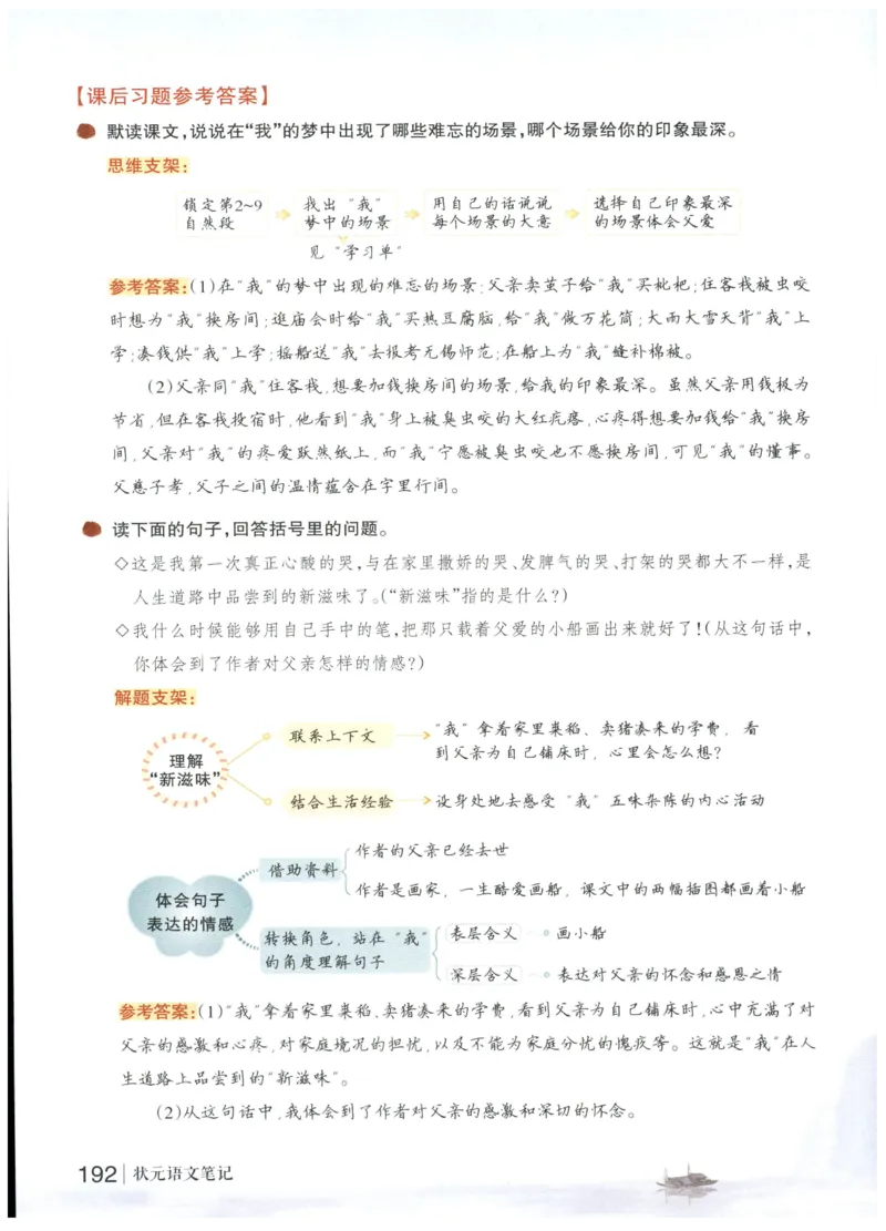《状元笔记》_25秋小学语数英习题试卷_语文_25秋《状元笔记》语文12456_5年级语文《状元笔记》25秋