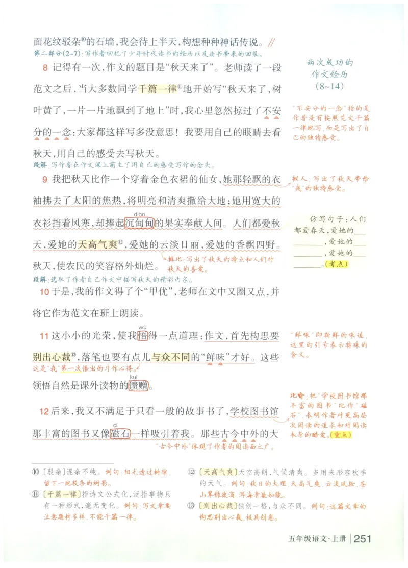 《状元笔记》_25秋小学语数英习题试卷_语文_25秋《状元笔记》语文12456_5年级语文《状元笔记》25秋