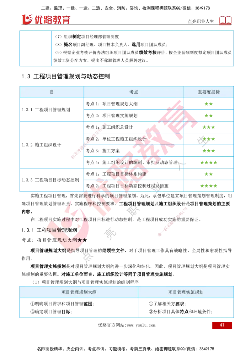 2026一建《项目管理》精讲第1章讲义打印版_2026年一级建造师_2026年一建管理_2026年一建管理SVIP_2026一建管理SVIP_02-基础精讲✿高端面授✿深度强化