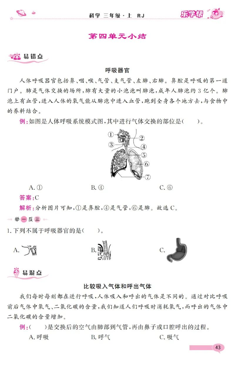 乐学帮科学道法练习册&middot;科学鄂教3上_三年级上下册资料_小学三年级学习资料-25年更新版_3-09、小学三年级科学上册_人教鄂教版