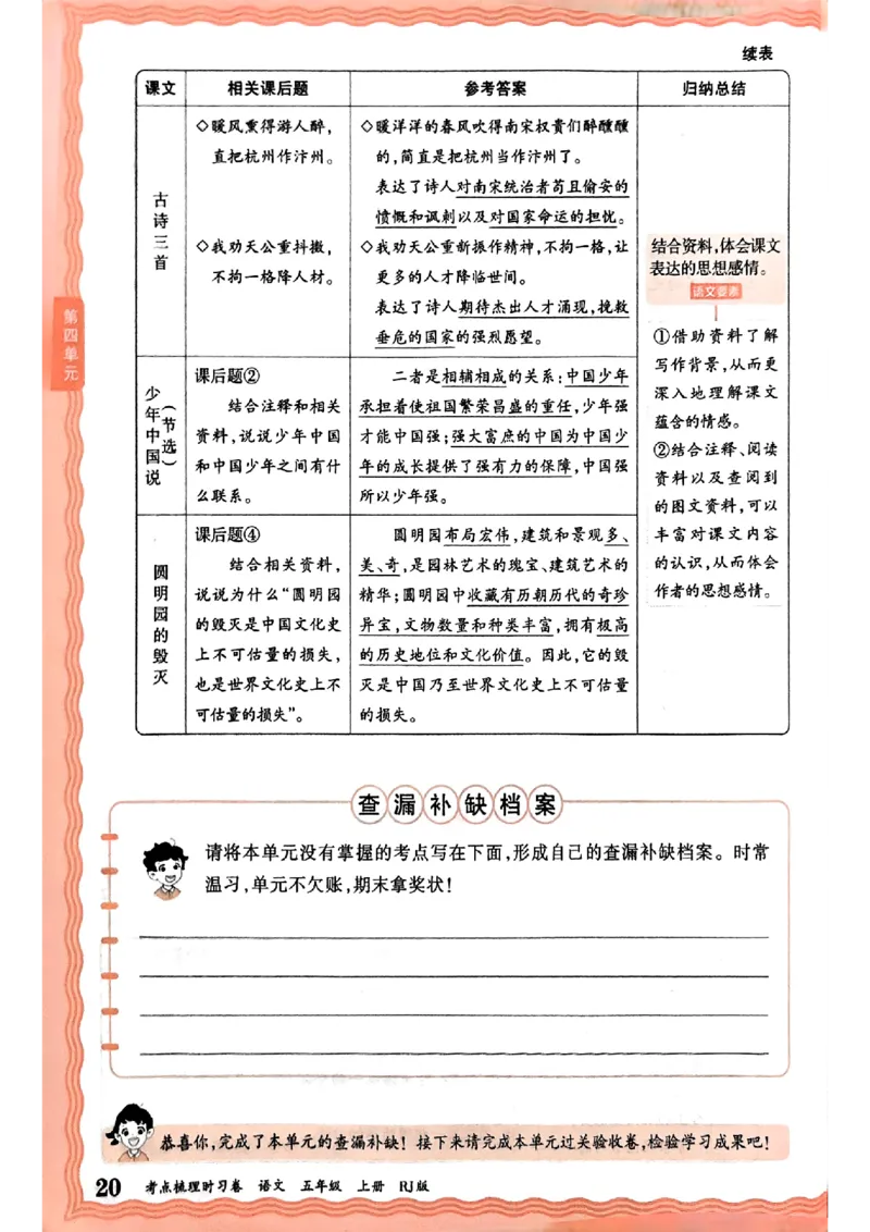 25秋五上语文人教版《王朝霞考点梳理时习卷》补缺手册_25秋小学语数英习题试卷_数学_人教版_人教版数学《王朝霞考点梳理时习卷》_五年语文上册《王朝霞考点梳理时习卷》25秋(1)